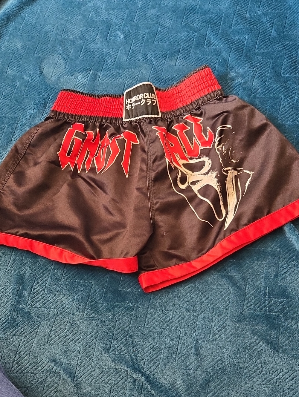 NWOT Ghost Face Black & Red Shorts